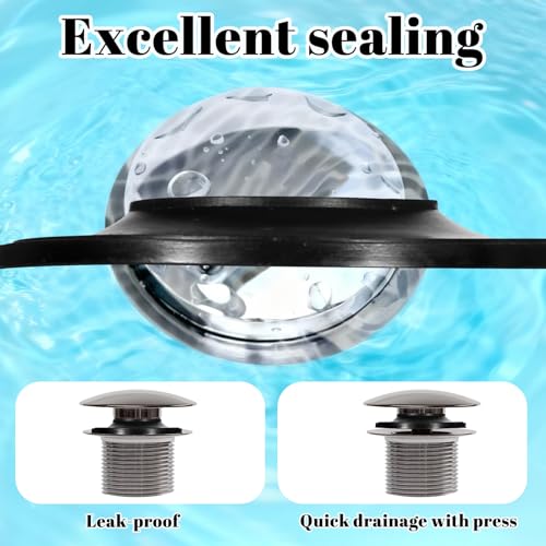 5 Pack Rubber Tub Stopper Gaskets for Leak Prevention