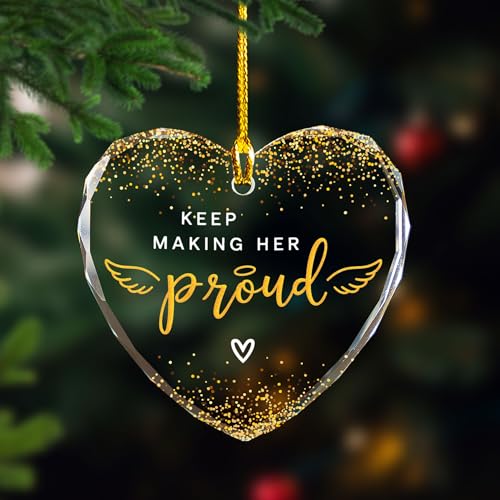 Memorial Glass Ornament for Loss of Loved One - Bereavement Gift