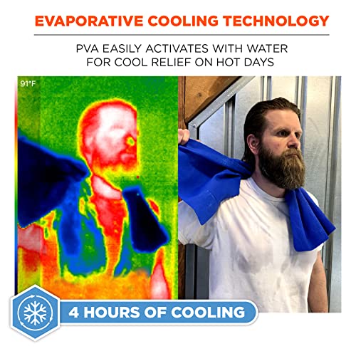 Ergodyne Chill Its 6602 Gray Cooling Towel - Long Lasting Relief