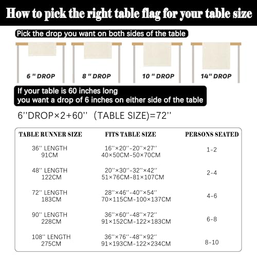 Summer Ice Cream Table Runner - 72 Inch Polyester Dining Decor