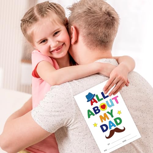 Father's Day Card - All About My Dad with Envelope