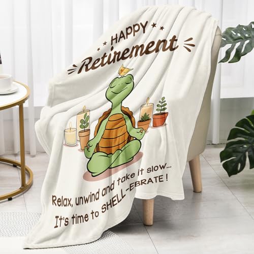 Cozy Retirement Blanket for Men & Women - Thoughtful Farewell Gift