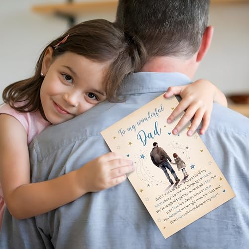Heartfelt Father's Day Card from Daughter, 8 x 5.3 in with Envelope