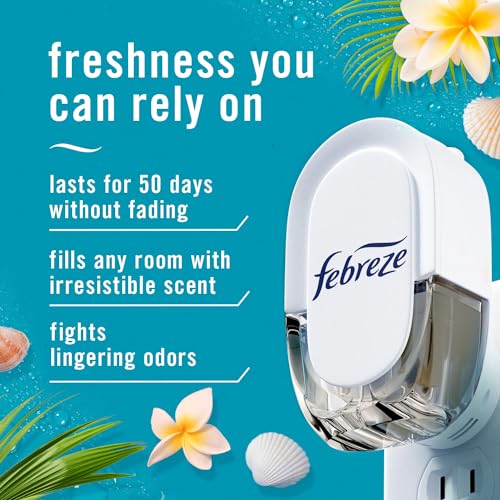 Febreze Fade Defy Plug Air Freshener Refill - Bora Bora Scent (3 Pack)