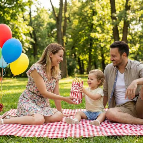120 Pack 1oz Paper Popcorn Bags for Movie Nights & Snacks