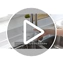 Eunion White Kitchen Sink Caddy Sponge Holder - Faucet Organizer