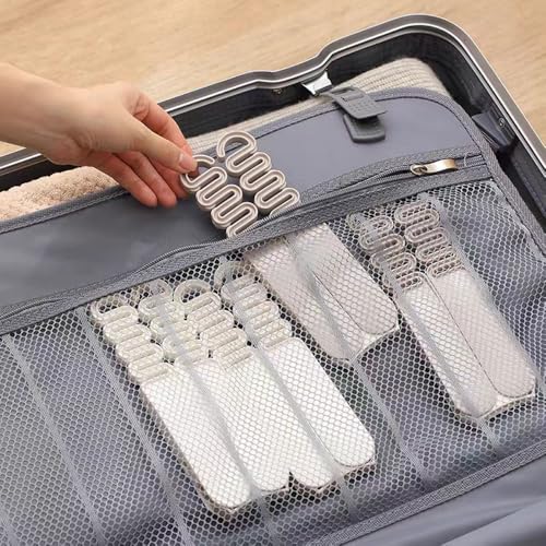 Portable Foldable Travel Hangers - Lightweight Collapsible Clothes Drying Hangers (4 Pack)