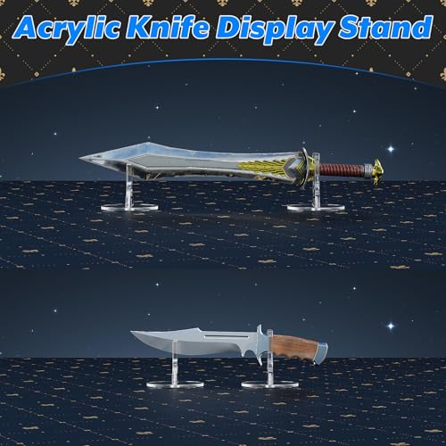 Acrylic Knife Display Stand - Adjustable Holder for Blade Collection