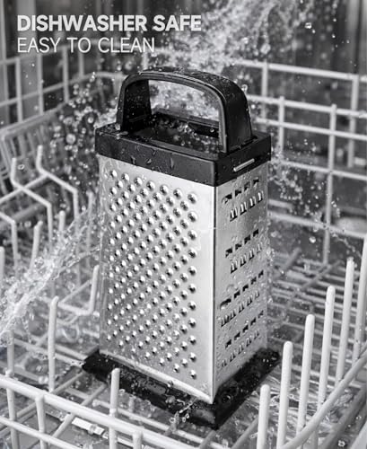 Strelitsia 4-Sided Stainless Steel Box Grater - Compact Kitchen Tool