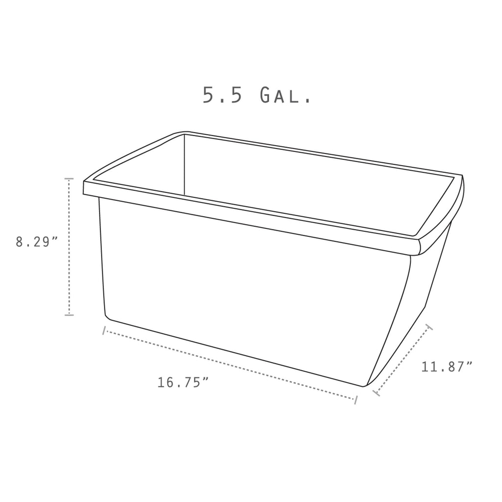 Storex 5.5 Gallon (21L) Recycle Bin, 16.75 x 8.25 x 11.88 Inches, Blue (61517A06C)