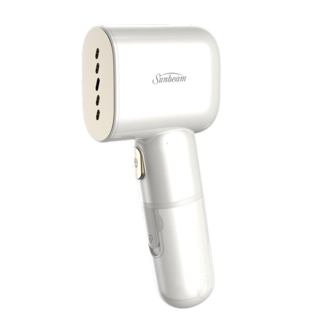 Sunbeam MiniPower 1000W Portable Garment Steamer – Nonstick Steam Plate, 125mL Tank, 8 Minutes Continuous Steam, Horizontal & Vertical Steam, 30-Second Heat-Up, 3-Year Limited Warranty