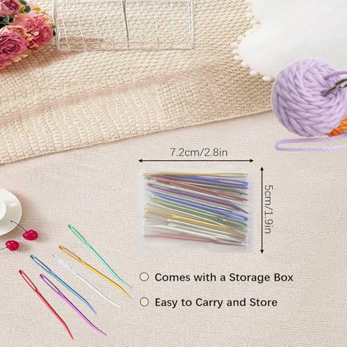 Twisepicks 21-Piece Yarn Needle Set with Storage Box