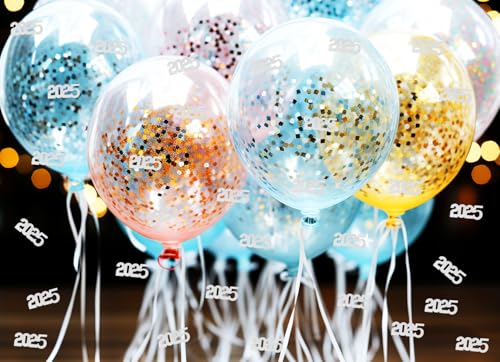 200pcs Glitter Confetti for New Year & Party Decor - Metallic Foil