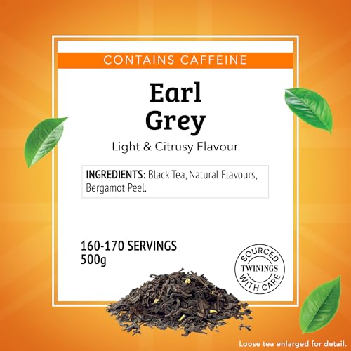 Twinings Earl Grey Loose Leaf Tea, 17.6 oz Resealable Pouch