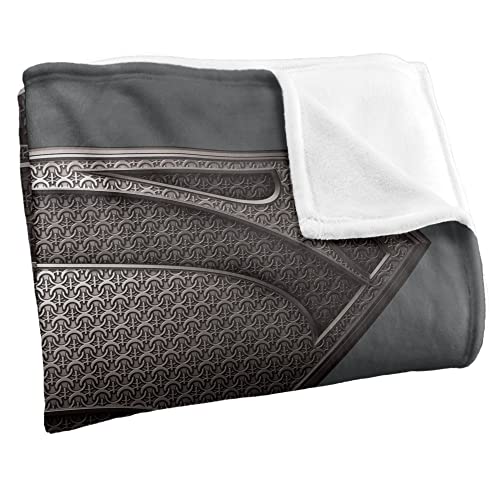 Superman Man of Steel Silky Touch Throw Blanket 50x60 - Desaturated Variant