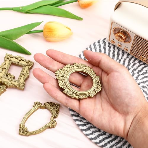 Sibba Vintage Mini Gold Baroque Picture Frames - 5 Pack