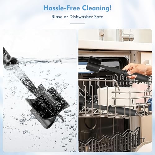 2-Pack Heat-Resistant Meat Masher with 5 Curved Blades