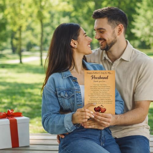 Heartfelt Father's Day Card for Husband - 5.5"x8" with Envelope