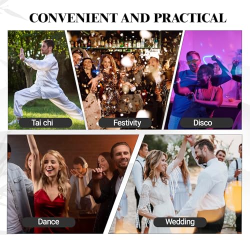 Panthra Satin Hand Fan for Line Dancing - Foldable & Lightweight