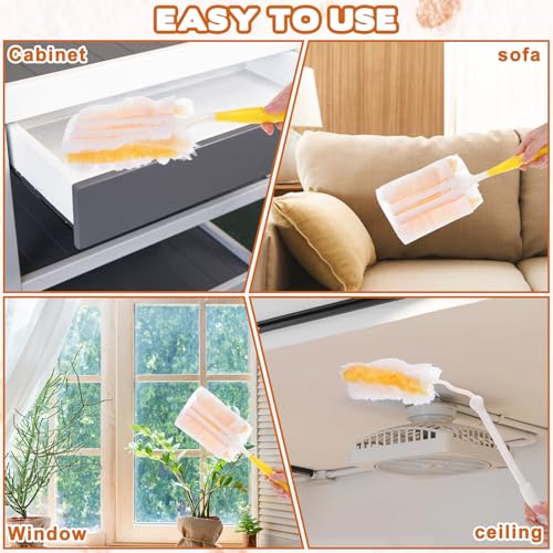 Adjustable Replacement Duster Handles for Swiffer - 2 Pcs Set