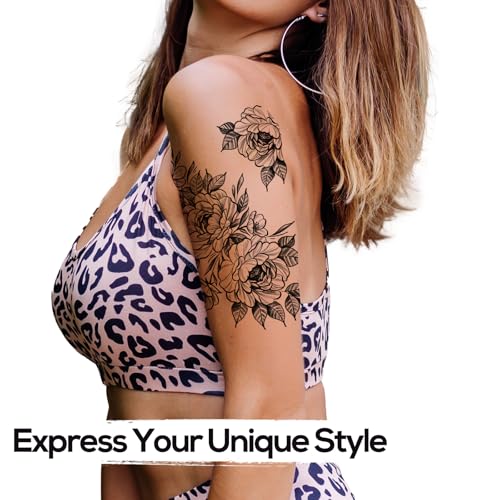 Kotbs 6 Sheets Large Waterproof Temporary Tattoos Realistic Body Art