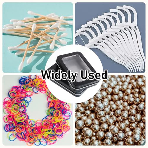 Travel Cotton Swab Holder Case - 2pcs Portable Floss Picks Storage