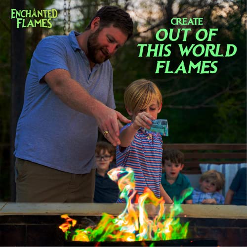 Enchanted Flames Fire Color Changing Packets, 12 Count for Campfires & Fire Pits