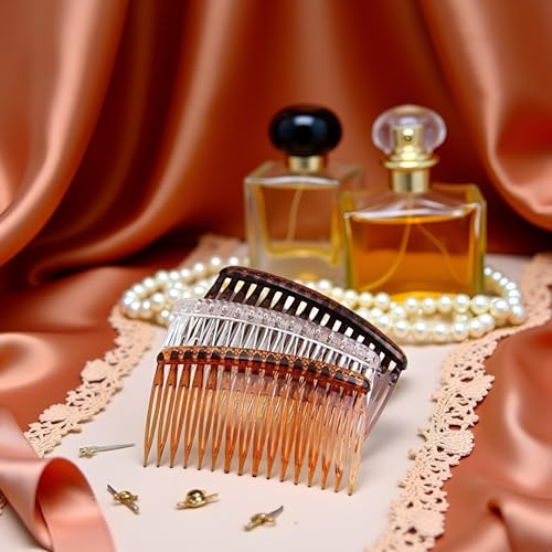 French Side Hair Combs 3-Pack Plastic Insert Combs for Women