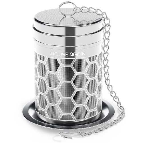 House Again Hexagon Tea Infuser - Extra Fine Mesh Stainless Steel Steeper