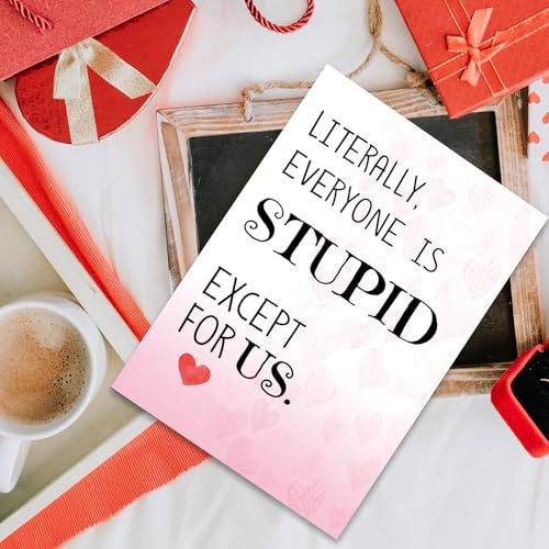 Funny Valentine's Day Card - Sarcastic Humor for Loved Ones