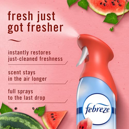 Febreze Air Mist Odor-Fighting Room Spray, Watermelon Scent, 8.1oz (3 Pack)