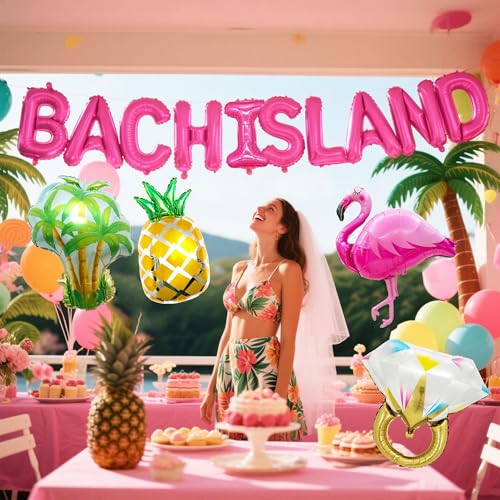 Bach Island Balloon Banner Set for Love Island Bachelorette Party