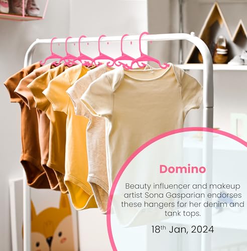 Utopia Home Kids Hangers - 60 Pack Pink, 11.5 Inch Nonslip Design