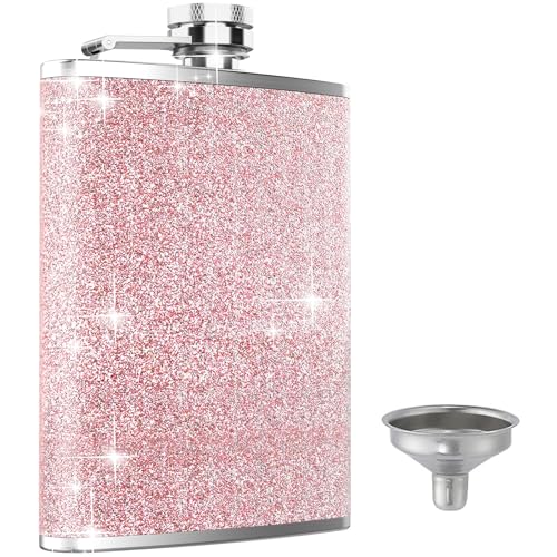 Hip Flask, KIKISML 8Oz Flasks for Liquor Stainless Steel Spirit with