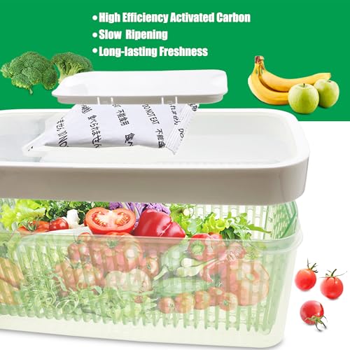 Produce Saver Kit for OXO GreenSaver - 6Pcs Freshness Preserver