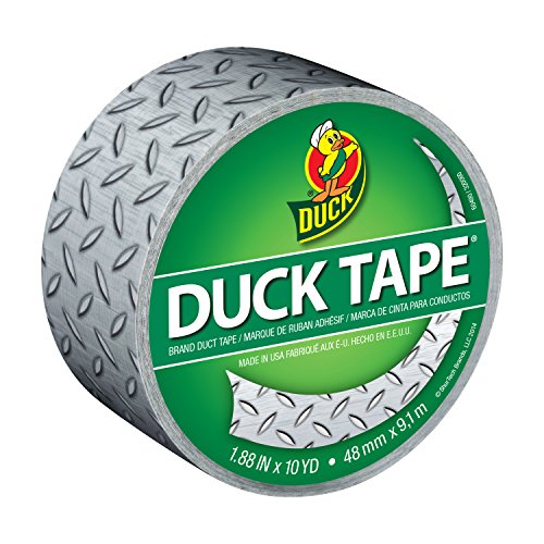 Duck Printed Duct Tape 1.88" x 10 Yards - Diamond Plate Design