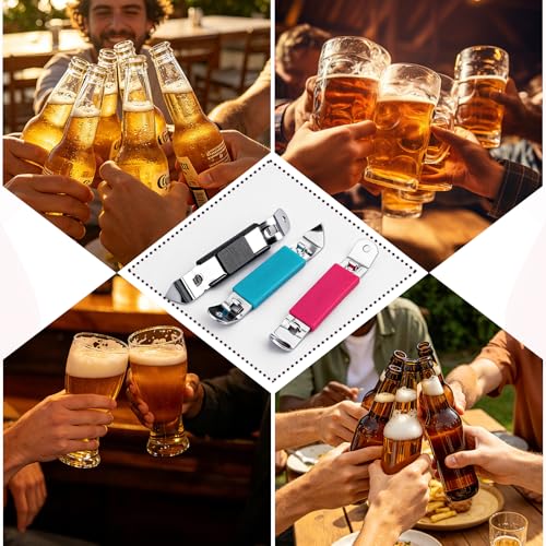 KTOJOY 3-Pack Magnetic Bottle Openers - Stainless Steel Can Tappers