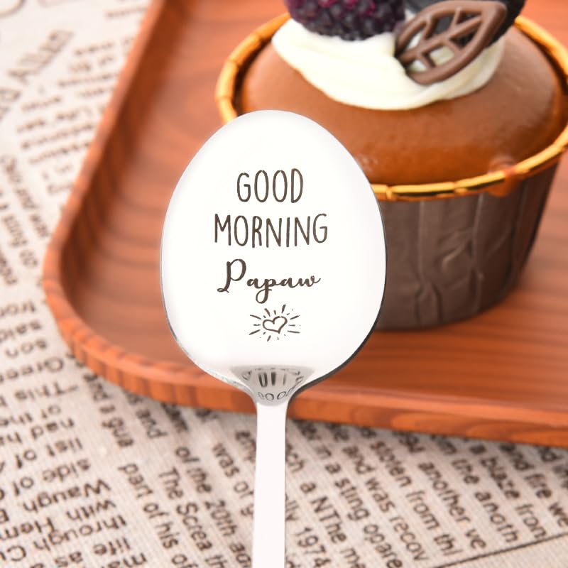 Engraved Stainless Steel Spoon for Grandpa Papaw Father's Day Gift