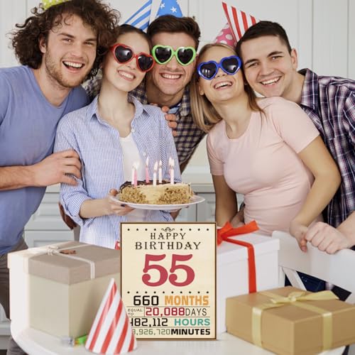 55th Birthday Card for Men & Women - Timeless Memories Design