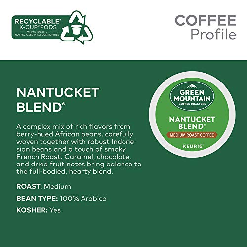 Nantucket Blend Medium Roast K-Cup Pods - 12 Count | Green Mountain Coffee