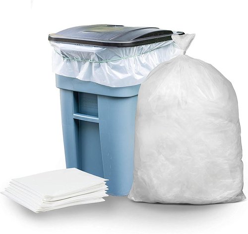 Plasticplace - W33LDC1 33 Gallon Trash Bags │ 1.2 Mil │ Clear Heavy Duty Garbage Can Liners │ 33" x 39" (100 Count)