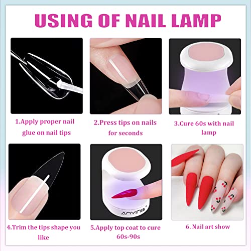 ANYINS 16W Portable Mini UV LED Nail Lamp for Gel Polish & Quick Repairs