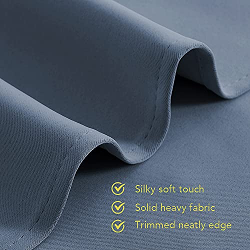 NICETOWN Blackout Curtains - 42" x 54" Thermal Insulated Grommet Panels, Blue