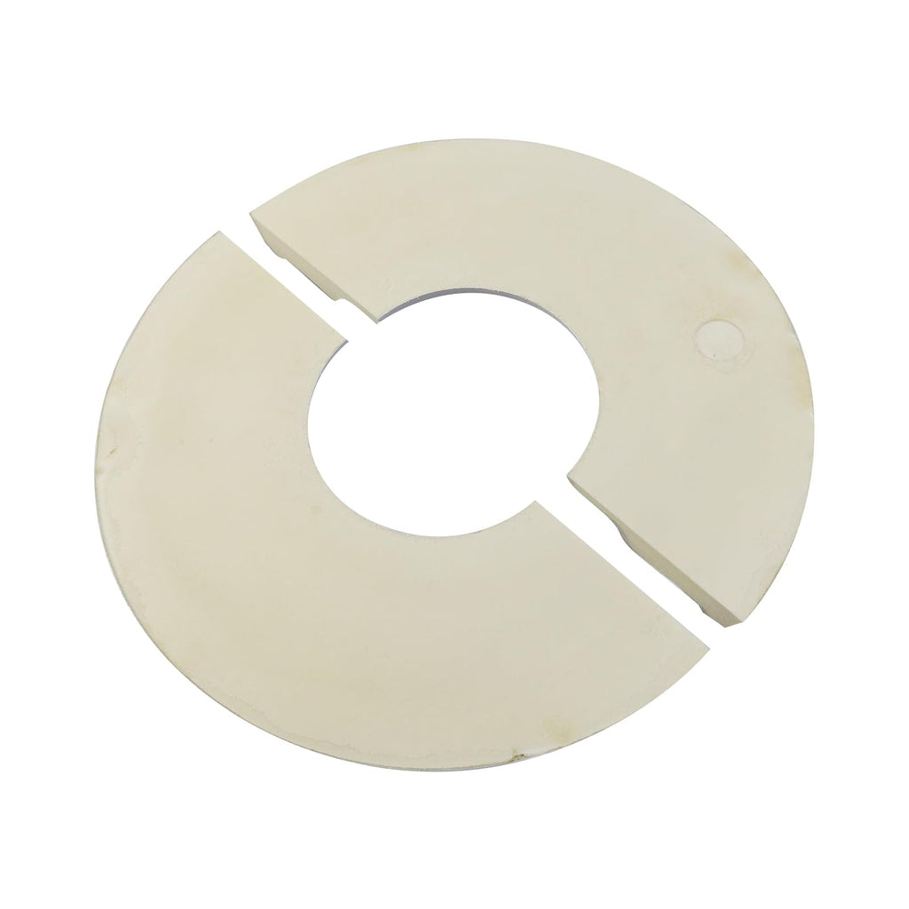 Pufguy Split Ceiling Medallion,2 Pcs Polyurethane Ceiling Medallion,Round Decorative Ceiling Fan Medallions,10"OD x 4.3"ID,Bright Silver