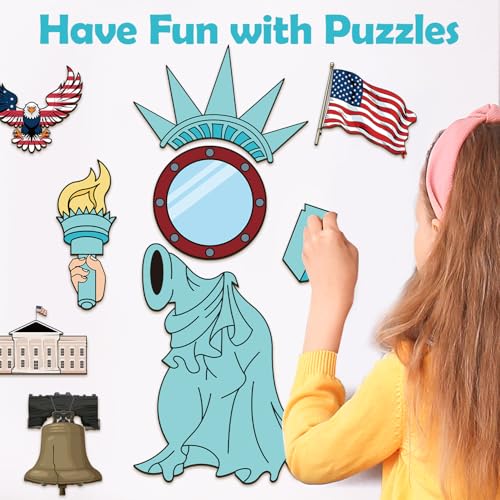 Independence Day Cruise Magnets - 9Pcs Patriotic Decor