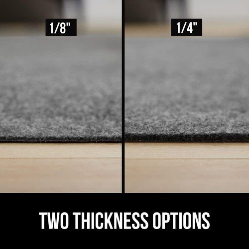 Gorilla Grip Rug Pad - Slip Resistant Felt with Rubber Backing - 1/4 Inch Thick, 2x3 FT for Area Rugs