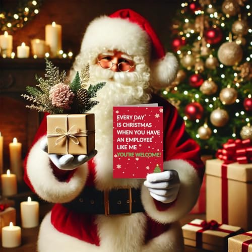 Funny Christmas Card for Boss or Coworker - New MM-087 Holiday Greeting