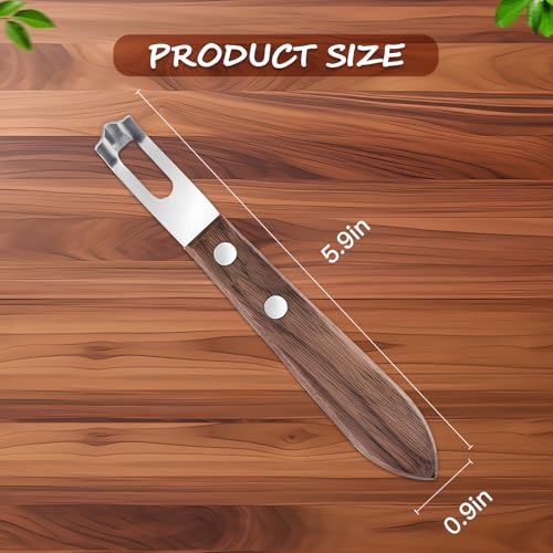 Stainless Steel Channel Knife for Citrus Zesting with Wood Handle