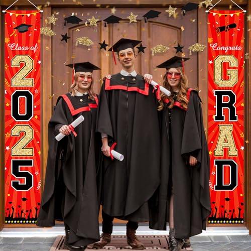 2025 Graduation Banner – Large Congrats Grad Door Sign 70.9"x11.8"