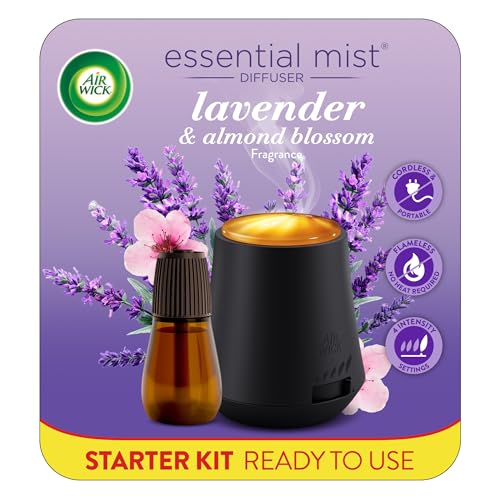 Air Wick Essential Mist Diffuser with Lavender & Almond Blossom Refill